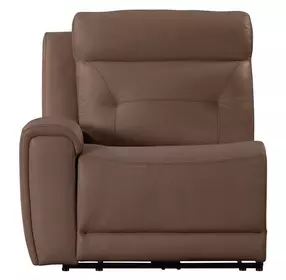 Kingswell Aline Saddle Leather LAF Power Recliner with USB Charging