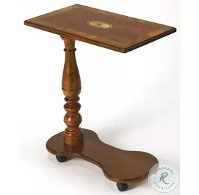 Mabry Medium Brown Mobile Tray Table