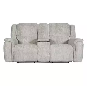 Clayfield Galactic Parchment 81" Zero Gravity Triple Power Reclining Loveseat with Console and USB Charging