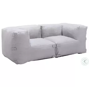 Luanda Gray Performance Fabric Outdoor Modular Loveseat