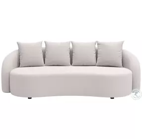 Sunny Isles Beige Performance Fabric 91" Outdoor Sofa