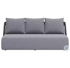 Mekan Gray Performance Fabric 76" Outdoor Sofa
