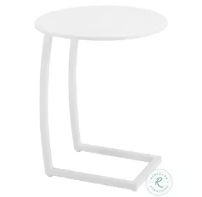 Noga White Outdoor End Table