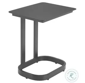 Friss Black Outdoor End Table