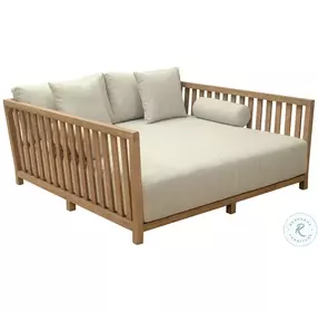 Teras Beige And Natural Daybed