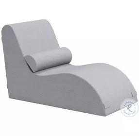 Luanda Gray Performance Fabric Outdoor Lounge Chair