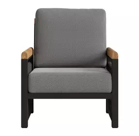 Naru Gray Upholstered Outdoor Accent Chair