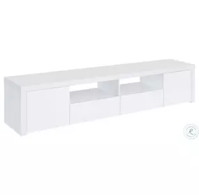 Jude High Gloss White 79" TV Stand