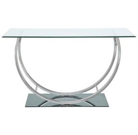 Danville Chrome U Shape Sofa Table 