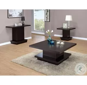 Reston Cappuccino Occasional Table Set