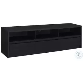 Rutland Black 78" 3 Drawer TV Stand