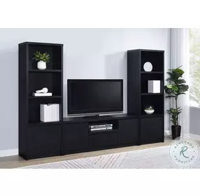 Winfield Black 3 Piece Entertainment Centers with 60" TV Stand