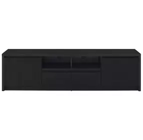 Winfield Black 78" 2 Door TV Stand