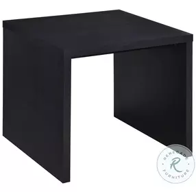 Knapp Black Square End Table