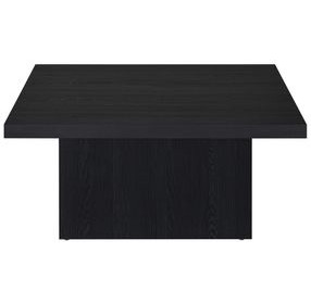 Devar Black Square Cocktail Table