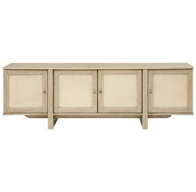 Kailani Beige Oak 79" TV Stand with 4 Doors