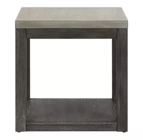 Piedmont Charcoal and Ash Rectangular End Table