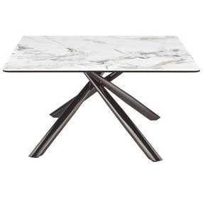 Carvell Mirage White Sintered Stone Square Coffee Table