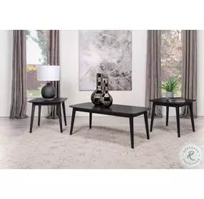 Carey Black Occasional Table Set