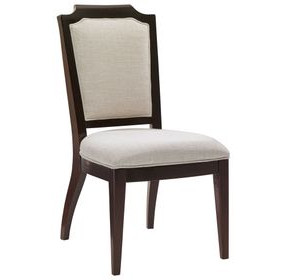 Candace Kensington Place Gray Upholstered Side Chair