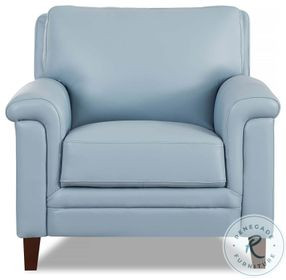 Wendover Spa Blue Top Grain Leather Chair
