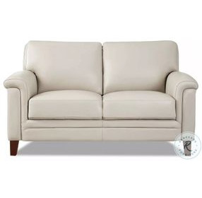 Wendover Vanilla Leather 62" Loveseat