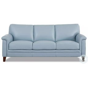 Wendover Spa Blue Leather 84" Sofa