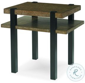 Mesa Napa Cerused And Cast Iron Spring Lamp Table