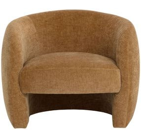 Zerion Opera Butterscotch Upholstered Lounge Chair