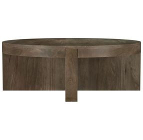 Kinkaid Brown Round Coffee Table
