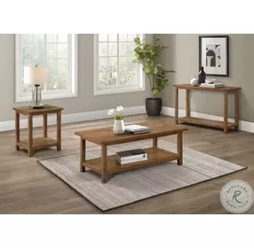Payne Distressed Brown Occasional Table Set