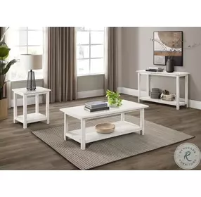 Payne Distressed White Occasional Table Set
