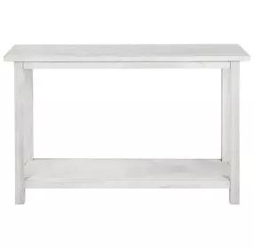 Payne Distressed White Entryway Console Table