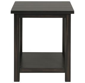Payne Distressed Java End Table