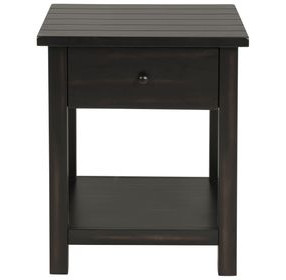 Payne Distressed Java 1 Drawer End Table