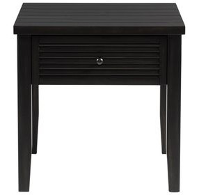Concord Distressed Java 1 Drawer Square End Table