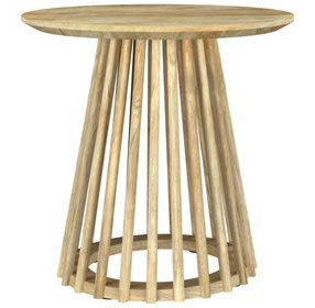 Touhy Natural Mango Round End Table