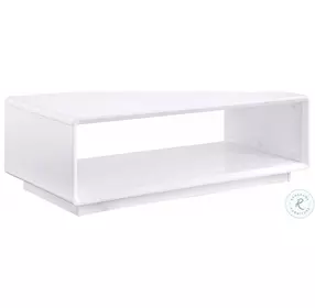 Paseo White High Gloss Rectangular Coffee Table