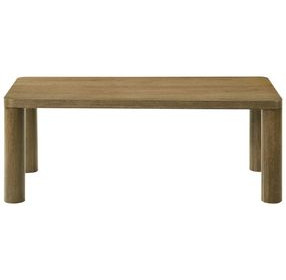 Castlewood Brown Oak Rectangular Cocktail Table