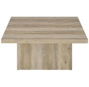 Devar Distressed Pine Square Cocktail Table