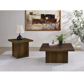 Devar Dark Pine Square Occassional Table Set