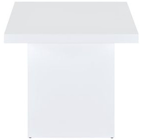 Devar White Square End Table