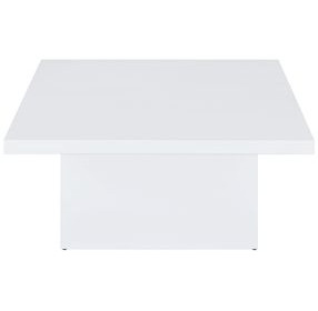Devar White Square Cocktail Table