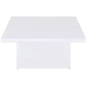 Devar White Square Coffee Table