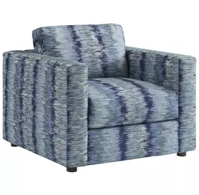 Key Biscayne Granville Indigo Upholstered Accent Chair