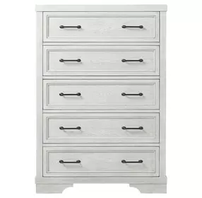 Foundry White Dove 5 Drawer Chest
