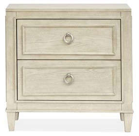 Sheridan Limestone 2 Drawer Nightstand with USB Charging