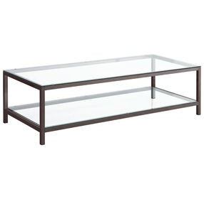 Trini Black Nickel Coffee Table