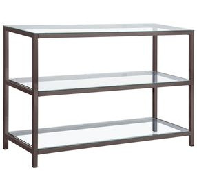 Trini Black Nickel Sofa Table