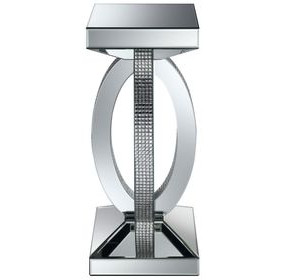 Amalia Clear Mirror End Table